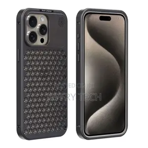 R-Just Metal Cooling Phone Case for iPhone 15 Pro Max