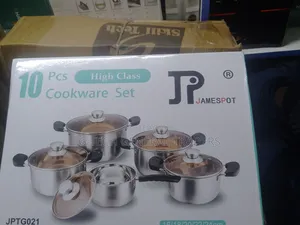 Jampesport 10pcs High Class Stainless Steel Cookware Set