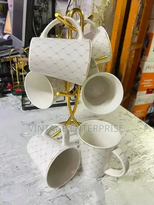 *6pcs Ceramic Mugs 350ml*