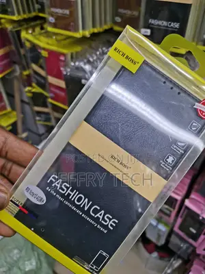 Universal Richboss Flip Cover for Redmi Note 10 4g -Black