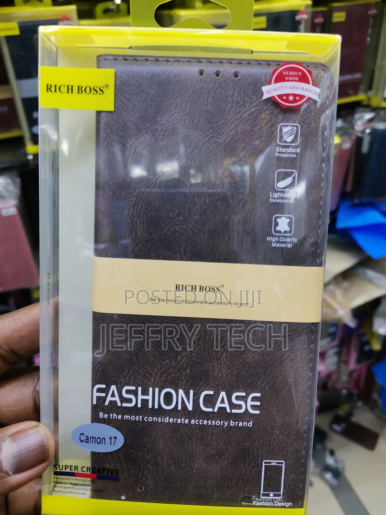 Universal Richboss Case for Tecno Camon 17 -Brown