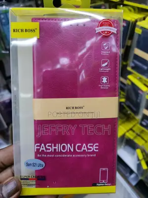 Universal Richboss Flip Cover for Samsung S21 Ultra -Pink