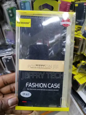 Universal Richboss Flip Cover for Oppo A17 -Black