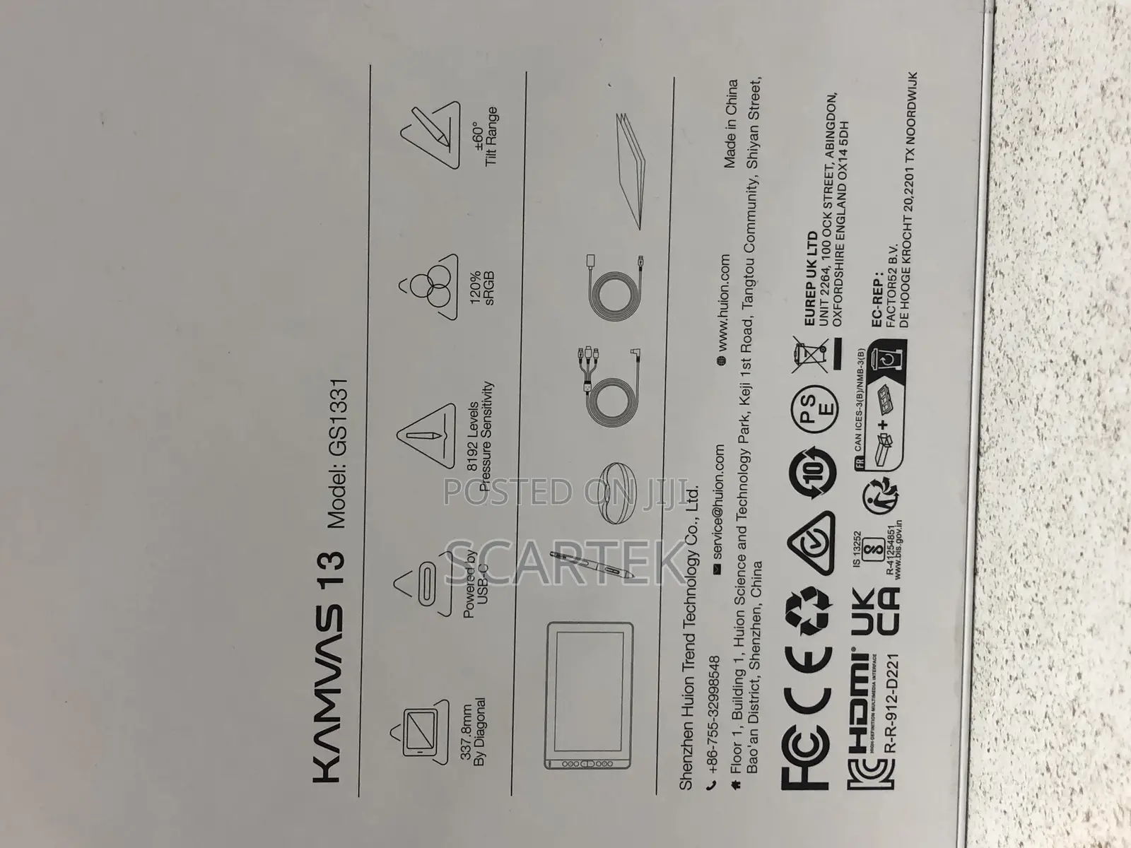 Kamvas 18 Display Graphics Tab