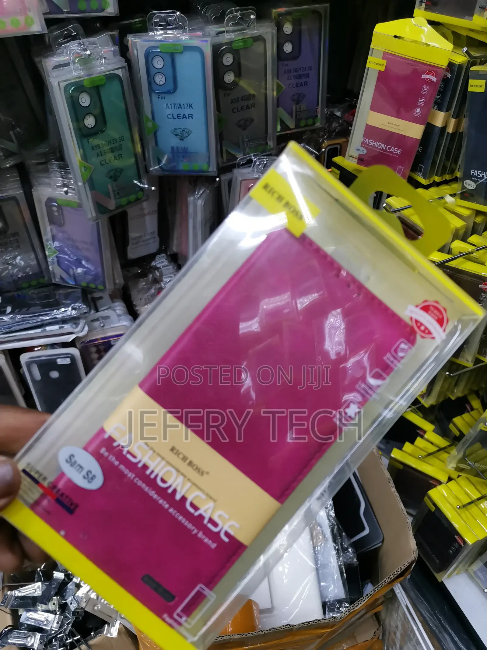 Universal Rich Boss Flip Cover for Samsung S8 -Pink