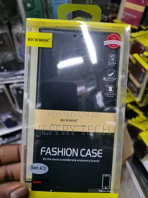 Universal Rich Boss Flip Cover for Samsung A72-Black