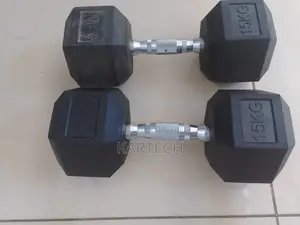 Hexagonal Dumbbells Set -15 Kg Both Hands