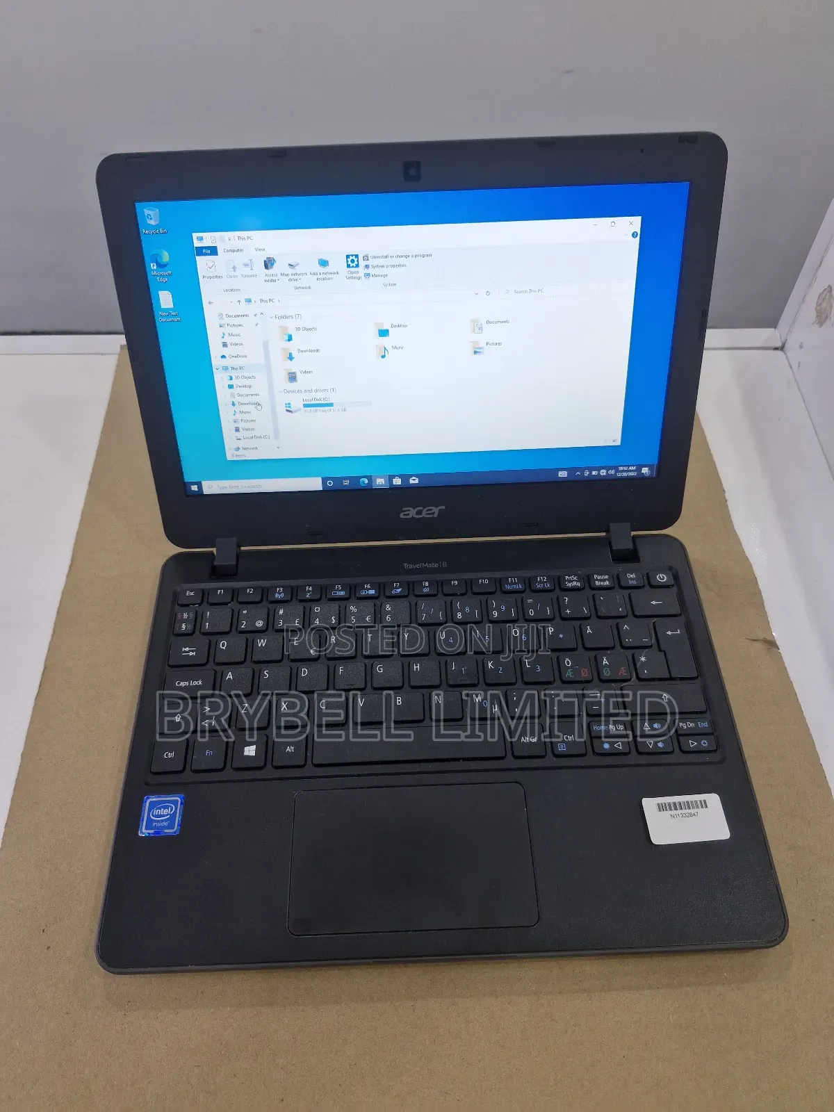 Laptop Acer TravelMate B 4GB Intel Celeron SSD 72GB