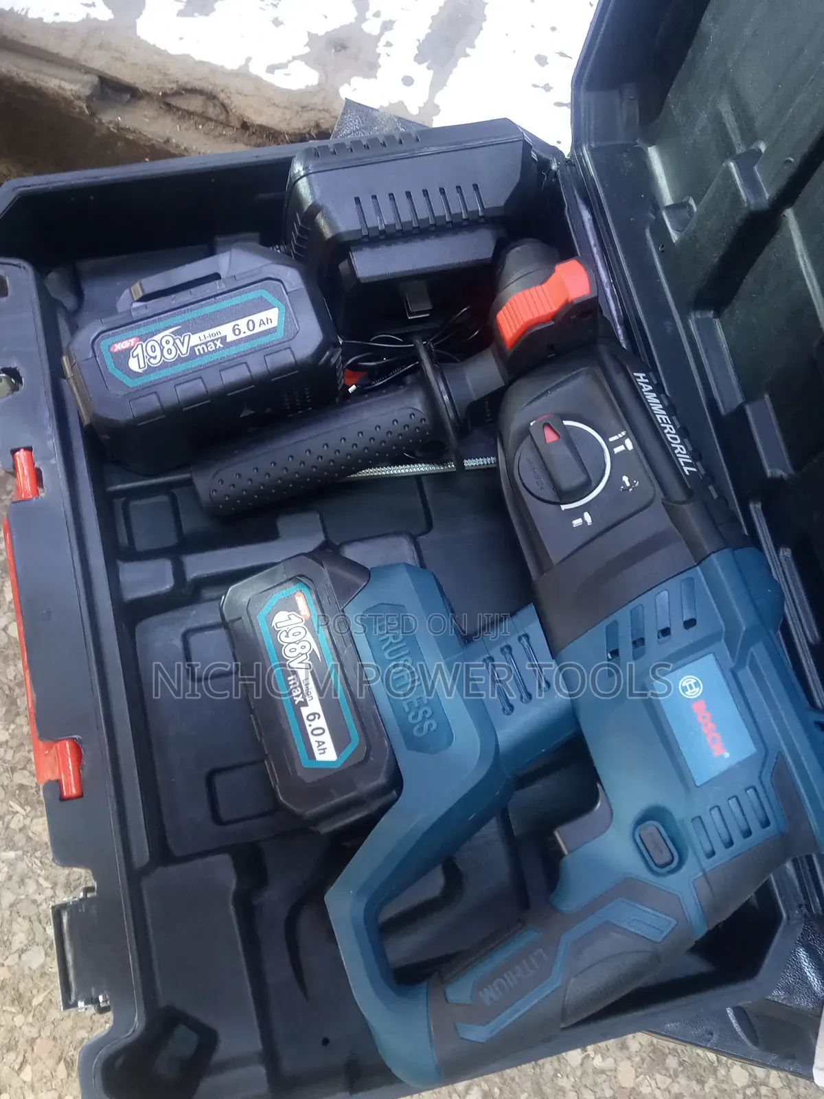 198v Bosch Cordless Rotary Hammer Drill/Rechargeable Rotary