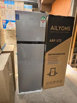 Ailyons Double Door Refrigerator-168l Silver