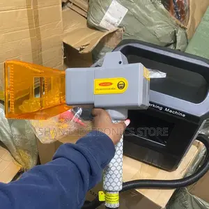 Handheld Fiber Laser Marking Machine on Steel Plastic Tires