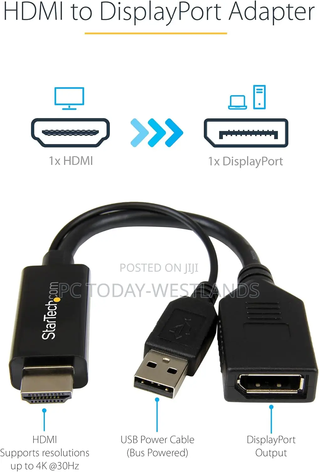 Startech.Com HDMI to Displayport Video Adapter W/ USB