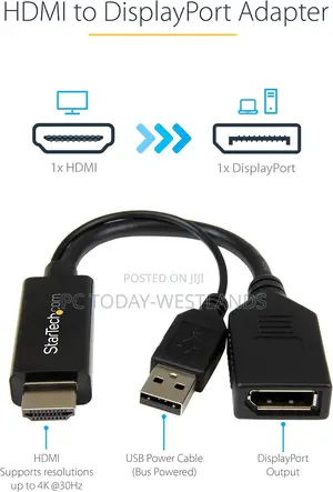 Startech.Com HDMI to Displayport Video Adapter W/ USB