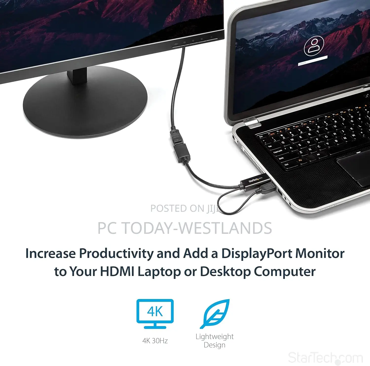 Startech.Com HDMI to Displayport Video Adapter W/ USB