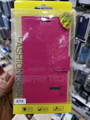 Universal Rich Boss Flip Cover for Galaxy A710 -Pink