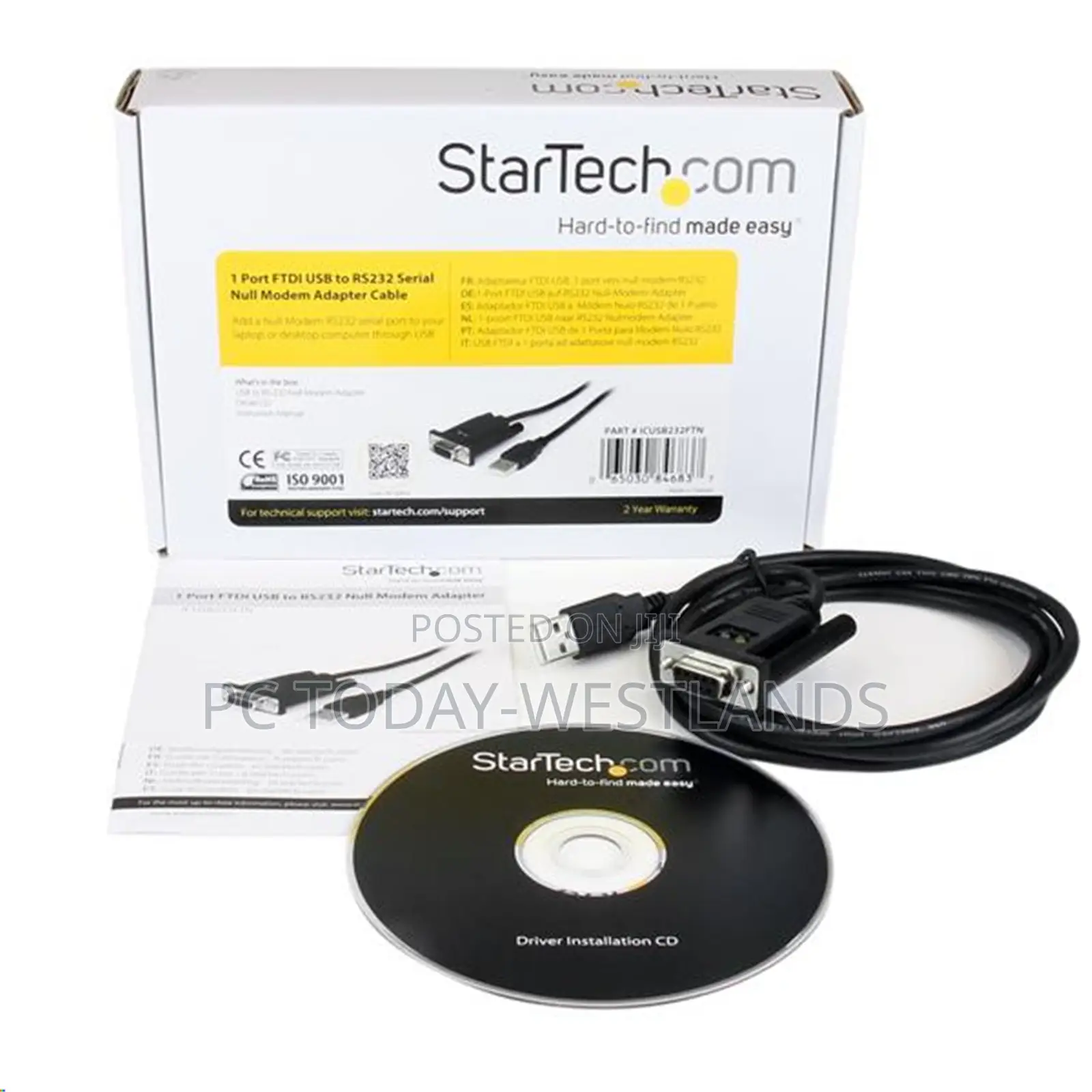 Startech.Com 6ft (1.8m) 1-Port USB to Serial RS232 Adapter,