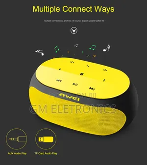 Original Y-200 Hifi Bluetooth Speaker (9W) Yellow Black.
