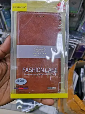 Universal Rich Boss Flip Cover for Samsung J2 Core -Brown