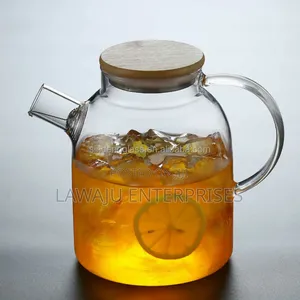 High Borosillicate 1800ml Glass Teapot