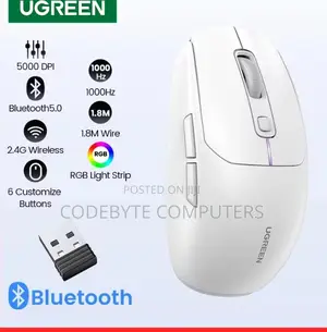 UGREEN Gaming Mouse Wireless Bluetooth Rechargeable