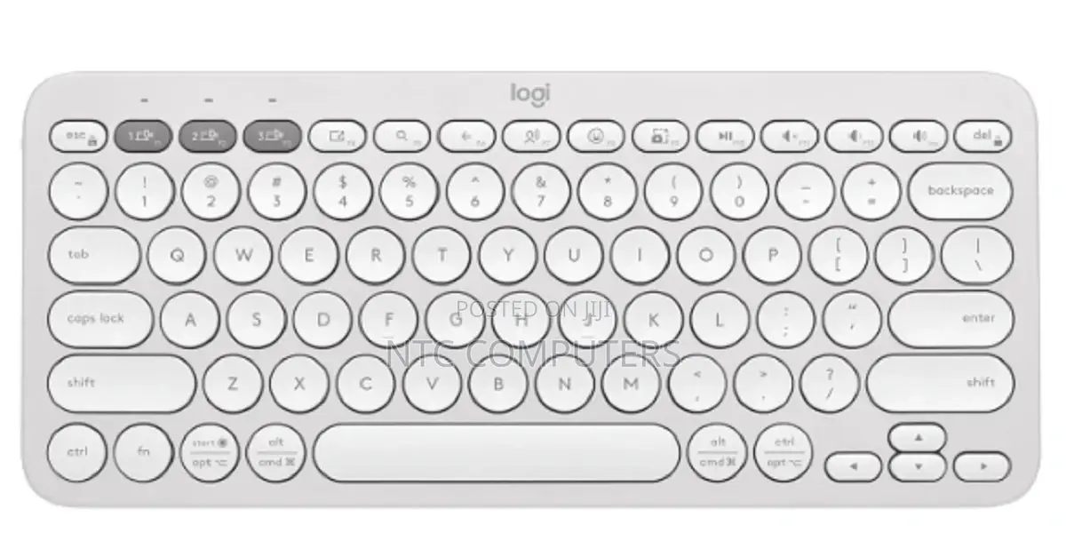 Logitech K380s Multi-Device Bluetooth Keyboard - Tonal White