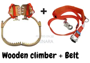 Wooden Pole Climbers Plus Safety Harness Belt