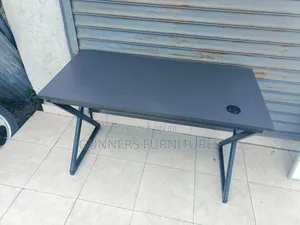 Metallic Black Office Desk.