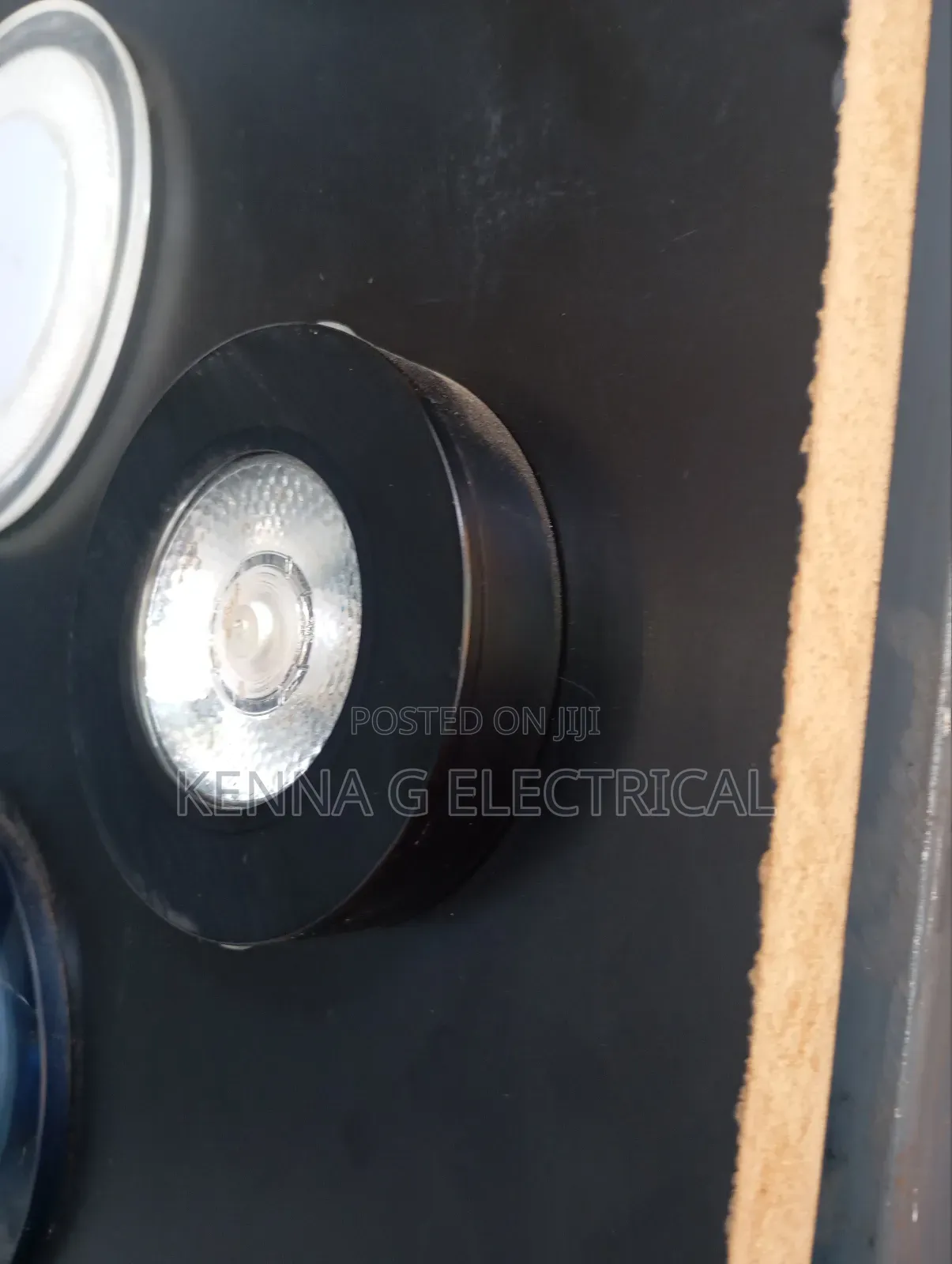 3W Led Slim Cob Mini Surface Ceiling Light Black Warm