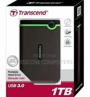 Transcend External Hard Drive - 1tb-Usb 3.1-Black