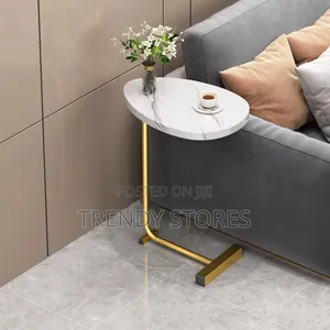 White Minimalistic Luxurious Side Table