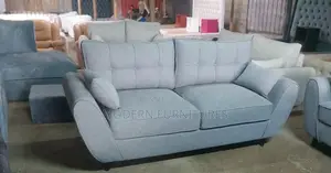 Light Grey Modern 3 Seater Sofa