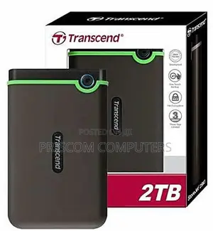 2TB Transcend External/Portable Hard Drive (USB 3.1 Gen 1)