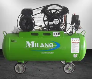 Milano ELECTRIC BELT DRIVEN 3hp Double Piston 100 Litres