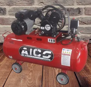 Aico ELECTRIC DRIVEN 3hp Motor Double Piston 100 Litres
