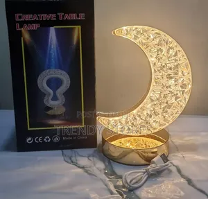 Crescent Creative Warm Light Table Lamp