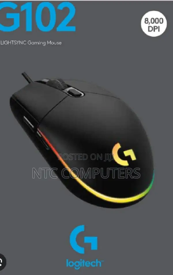 Logitech G102 Gaming Mouse Lightsync RGB Black