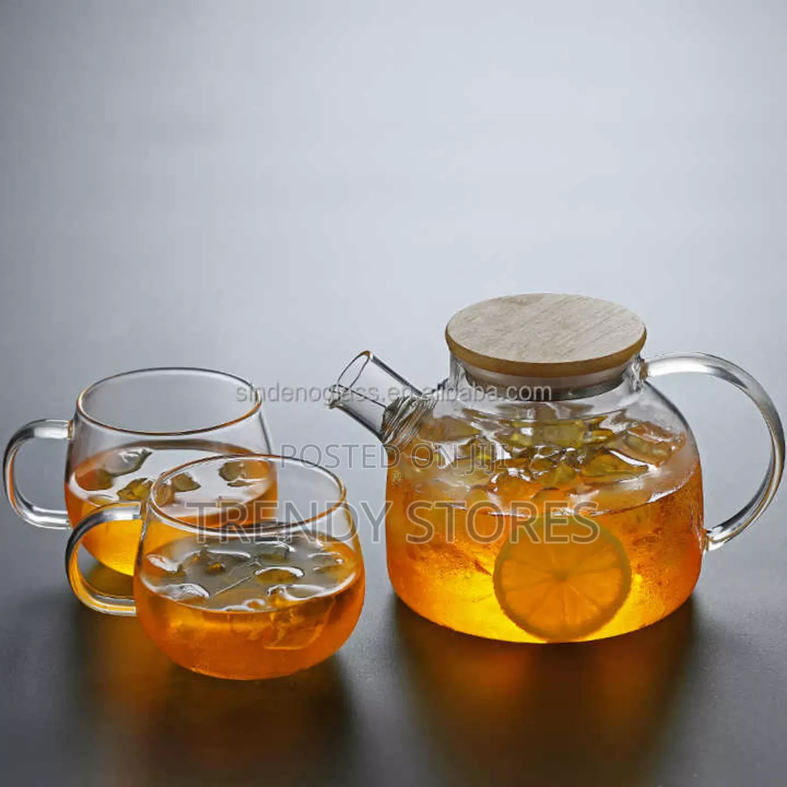 High Borosillicate 1000ml Glass Teapot