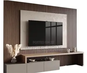 Marble Sheets, Fluted Wall Panels Brown Color