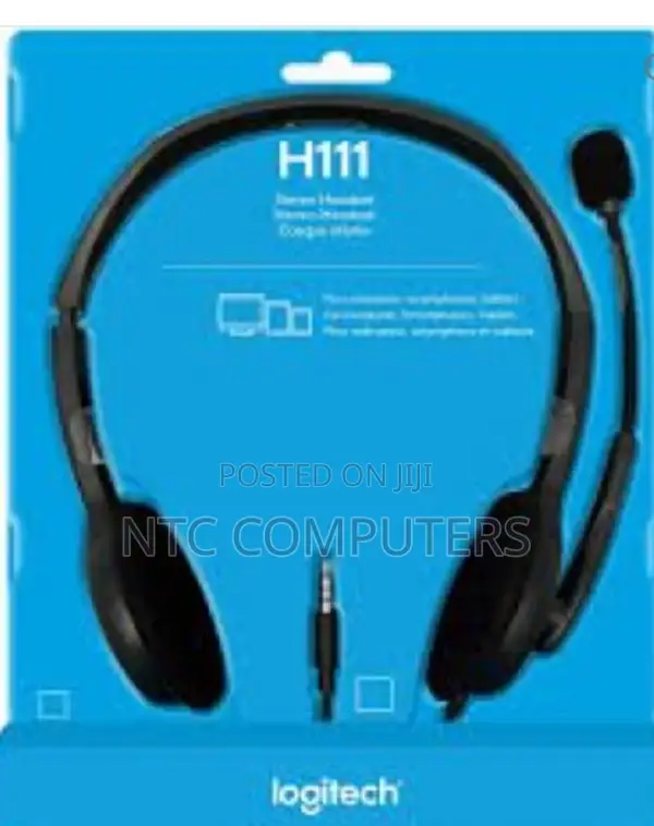 Logitech Stereo Headset H111 - Black (3.5 Mm Jack)