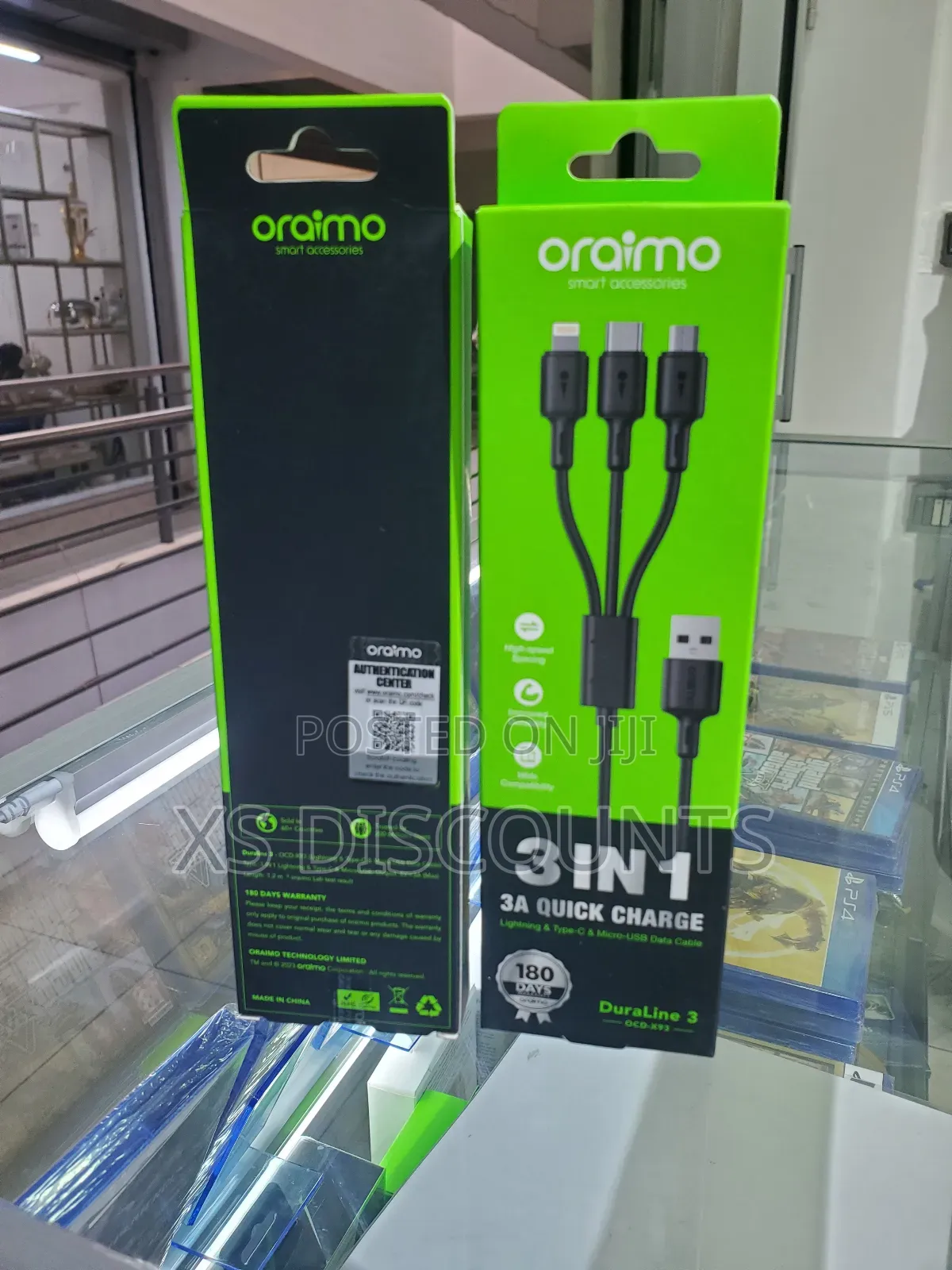 Oraimo Lighting Type-C Micro-Usb Data Cable! 