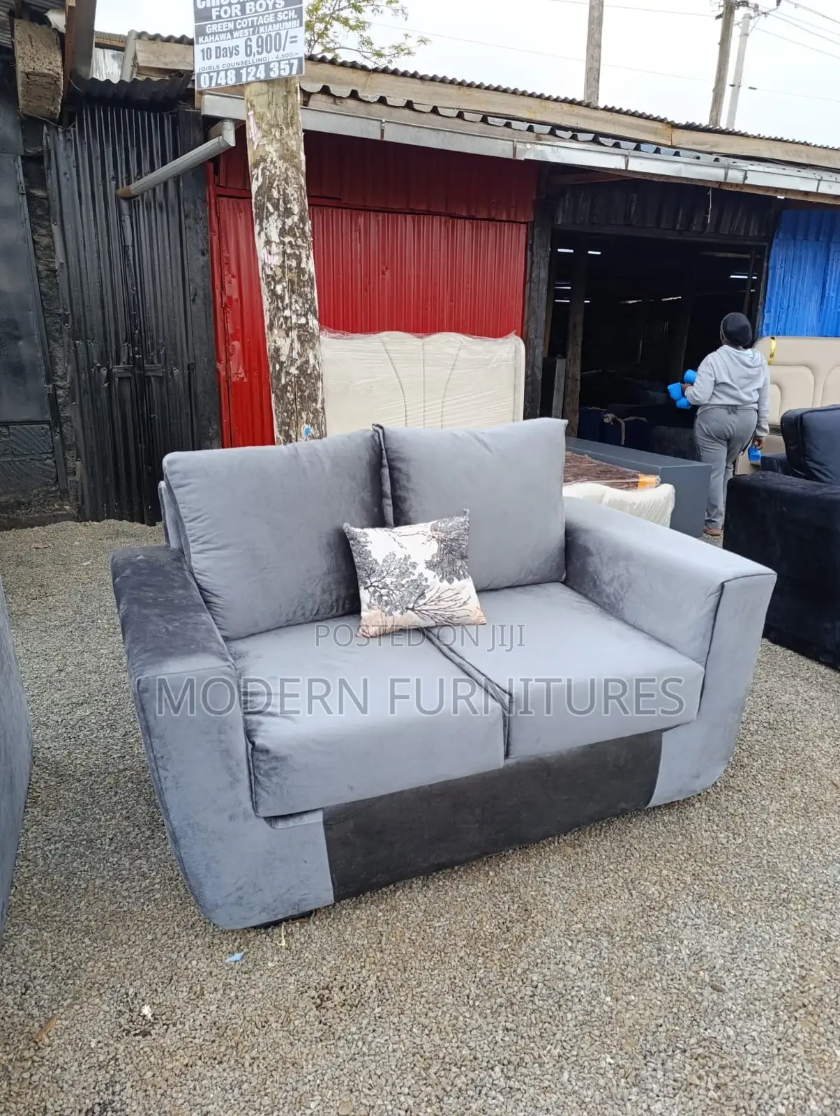Spring Cushion 2 Seater Sofa