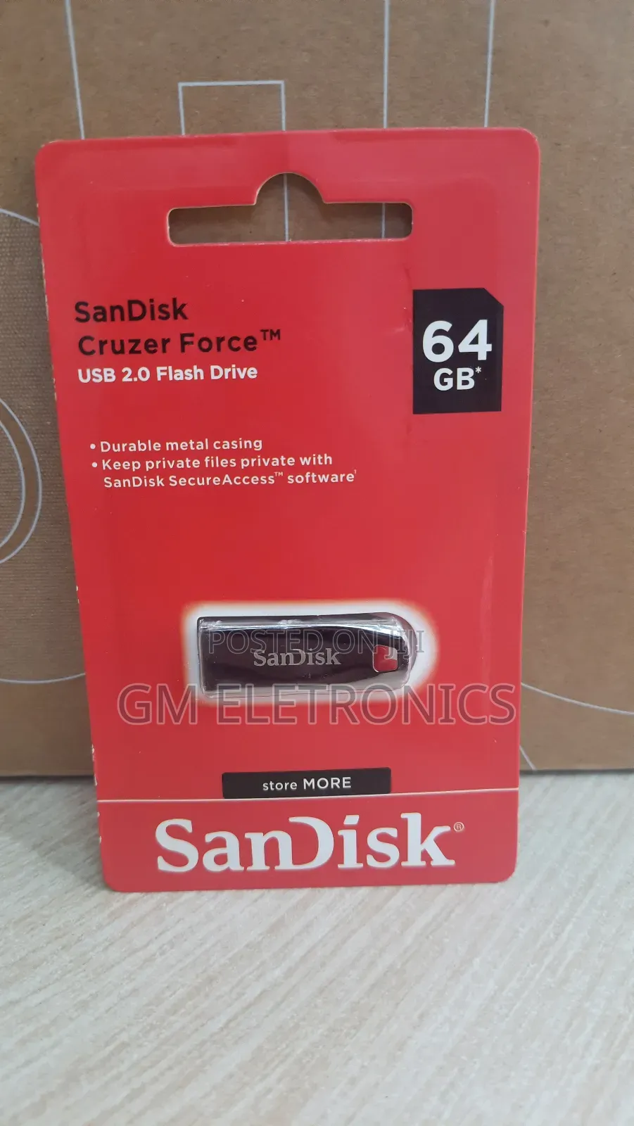 The Sandisk Cruzer Force 64gb Usb 2.0 Flash Drive (New)