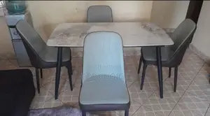 Marble Dinning Table and Chairs 4 Seater