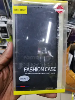 Universal Richboss Leather Case for Infinix Hot 30i -Black