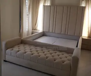 Elegant Cream-White 5 by 6 Bed