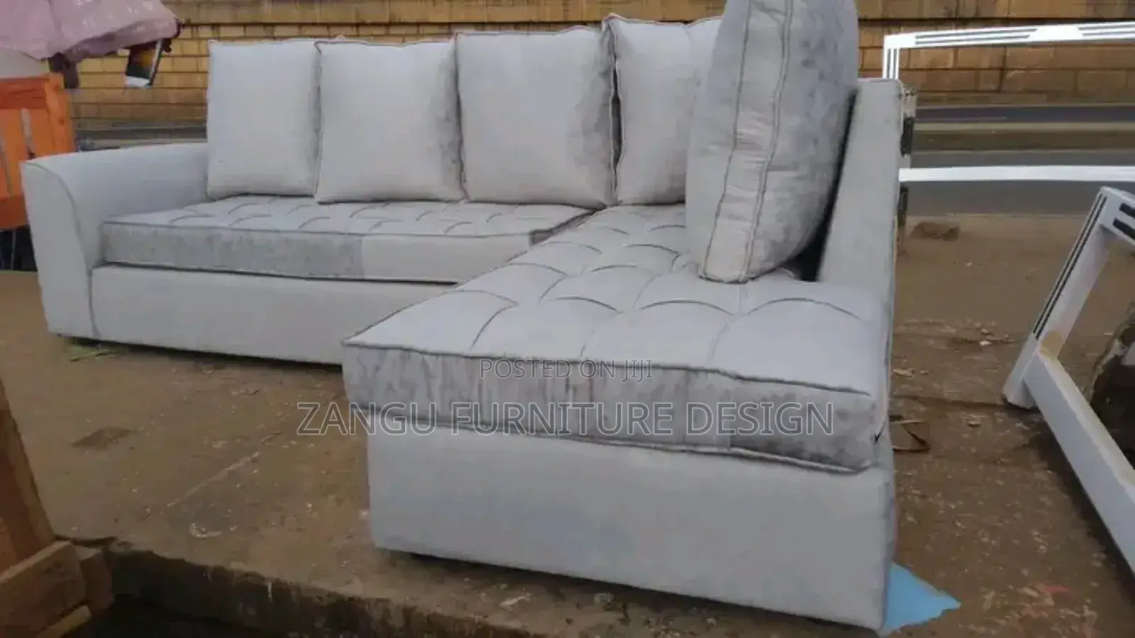 Corner Sofas With Fiber and Spring Cushions