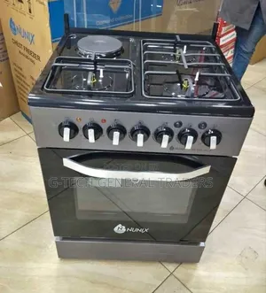 Nunix 3gas+1electric Plate 60*60 Oven Cooker With Oven