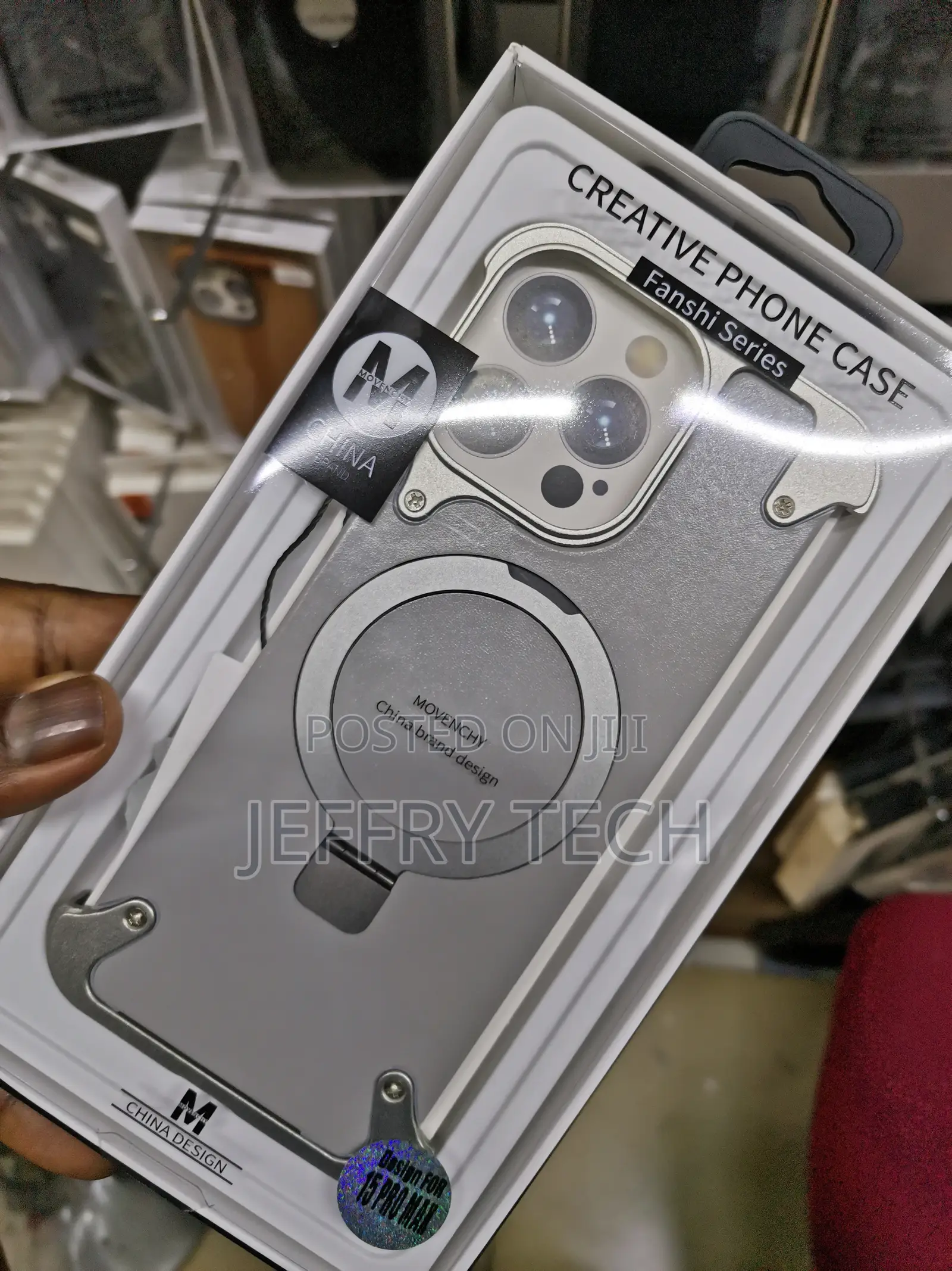 Magsafe Metal Frame Case for iPhone 15 Po Max Grey