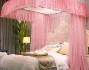 Pink 2 Stand 6 by 6 Mattress Mosquito Net
