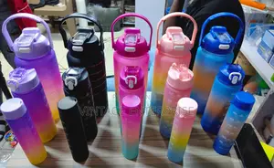 3in1 Water Bottle, Motivational Water Bottle